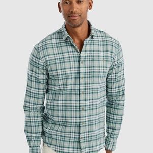 johnnie-O Hurst Hangin Out Surflannel Shirt Evergreen